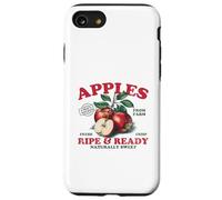 Pommes mûres prêtes à l'emploi, Motif Fruits Vintage, rétro, pêche Coque pour iPhone SE (2020) / 7/8