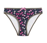 Pomm'poire Lingerie Ensemble Soutien-Gorge Triangle sans Armatures imprimé Noeuds + Slip Cutie - Multicolore - 8 Ans - Femme
