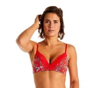Pomm'poire Lingerie Soutien-Gorge sans Armatures Coque Souple Rouge - Rouge - 85C - Femme