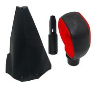 Pomo Palanca de Cambios Coche Perilla de Cambio de Marchas pour Citroen C1 C3 C4 pour Peugeot 106 107 205 206 207 306 307 308 309 405 406 407 508 605 607 CC SW Accessoires pour Voiture-Red Set