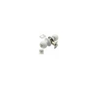 Pomo Puerta Wolfpack Con Condena Blanco Para Baño