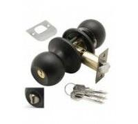 Pomo Puerta Wolfpack Con Llave Con Condena Negro Para Entrada