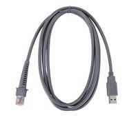 Pomoflexi 1 X Cable USB A Male a Rj45 De 7 Pieds 2M pour Scanner De Code a Barres De Symbole Ls4278 Ls2208 2208Ap