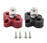 Pomoflexi 2 PièCes 5/16 Pouces DC 48V Bornier D'Alimentation de Barre Omnibus M8 Goujon de Distribution D'Alimentation Positif NéGatif pour Bateau de RV