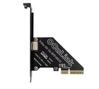 Pomoflexi Carte D'Extension PCIe 4.0 X4 vers Oculink SFF8611/8612 vers SSD SFF-8639 U.2 pour Carte Graphique Externe pour Win/Linux