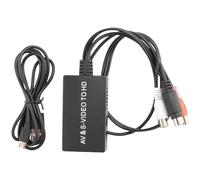Pomoflexi Convertisseur S-VidéO vers S-VidéO et 3RCA CVBS Composite vers Audio VidéO Convertisseur Support 1080P 720P