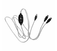 Pomoflexi USB IN-OUT Convertisseur de cable MIDI PC vers Cordon d'adaptateur de clavier de musique