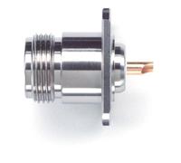 Pomona 2455 Lot de 5 connecteurs pour panneau Type N (F) à impédance nominale 50 ohms Taille du trou 1,8 cm