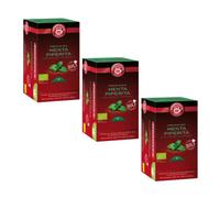 Pompadour 1913 | Infusion 100% Bio | Menthe poivrée aromatique et fraîche - 3 x 20 filtres à thé (135 Gr) | Menthe Bio pour Infusion