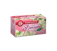 Pompadour 1913 Infusion d'Aubépine Apaisante et Relaxante 100% Naturel - 1 x 20 Sachets (30 Grammes)