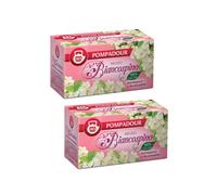 Pompadour 1913 Infusion d'Aubépine Apaisante et Relaxante 100% Naturelle - 2 x 20 Sachets (60 Grammes)