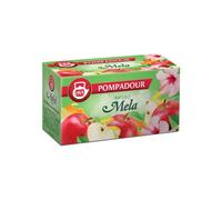 Pompadour 1913 | Mélanger avec pomme aromatisée | Infusion Pomme Sans Caféine - 20 Infusettes (60 Gr) | Tisane aux pommes à l'hibiscus et à l'orange