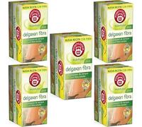 Pompadour Delgaxan Fibra Plus multi-infusion thé 20 sachets Lot de 5 boîtes