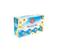 Pompadour Infusion Camomille Manzanilla, 100% Fleurs, 100 Sachets par Boîte, Lot de 4 Boîtes