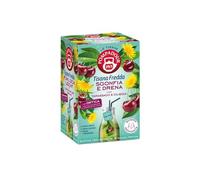 Pompadour® | L'infusion froide dégonfle et draine - 18 filtres (45 Gr) | Infusions d'eau froide sans caféine | Tisane pissenlit et cerise