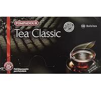 Pompadour Thé Classique Breakfast, 100 Sachets par Boîte, Lot de 2 Boîtes