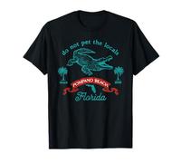 Pompanon Beach Florida Alligator Do Not Pet The Local Funny T-Shirt