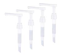 Pompe 4 pièces pour bouteille de sirop Pompe à détergent à lessive polyvalente en plastique sans BPA résistante aux fuites usage commercial et domestique, pour bouteille de sirop