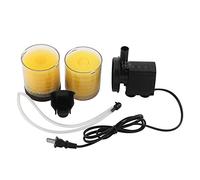 Pompe à air à oxygène pour Filtre d'aquarium 3 en 1, Pompe à Eau Submersible pour Aquarium, 3 Types de débit réglable avec ventouses puissantes, pour Aquariums d'eau Douce et (WP-3300A)