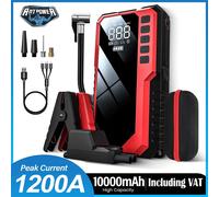 Pompe à air AntPower 150 PSI, démarreur de batterie de voiture, dispositif de démarrage d'urgence 1600A, batterie externe, dispositif d'allumage portable, démarreur de voiture Cid17