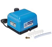 Pompe à Air Aquaforte Hi-Flow V-30, Boîtier en Aluminium, Silencieuse et Puissante, Puissance 25 Watts, Capacité à 2 mètres 7 Litres par minute, Capacité maximale Du Bassin 18 m3, Non Réglable
