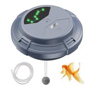 Pompe à Air Aquarium Étanche Submersible, Aérateur Multi-Vitesses avec Indicateur LED, Oxygénateur Silencieux à Fardeau Magnétique, pour Aquarium, Bassin et Poisson