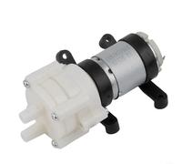 Pompe à air d'aquarium - Aérateur d'oxygène à membrane CC pour aquariums - Silencieux 2L/min pour mini barboteur avec alimentation 6-12 V pour installation tropicale nano eau froide