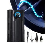 Pompe à air de pneu de voiture, compresseur d'air de voiture - Inflateur de pneus filaire automobile | Pompe électrique intelligente portable, pompe automatique intelligente