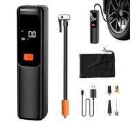 Pompe à air de pneu de voiture, pompe à air portative sans fil pour pneus de voiture, gonfleur rechargeable pour basket-ball, berlines, camion, scooter, pickup, matelas, moto, voyage sur