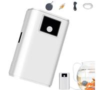 Pompe à air de réservoir de poisson, pompe à oxygène pour réservoir de poisson - Air Bubbler pour Aquarium - Aérateur de chuchotement électrique, conception rechargeable avec tube de 59 pouces