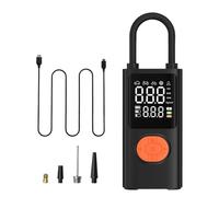 Pompe à air De Vélo - Mini Compresseur D'air | Flastique De Pneu Numérique À Double But | Lumière LED Pour Écran Numérique | Flammateur Rechargeable Pour Pneu Léger Avec