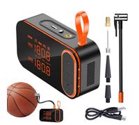 Pompe à air de voiture pour pneus Portable et compresseurs d'air portatifs pour voiture, Pompe à air de vélo sans fil 130psi, Équipement d'inflation automobile sans fil électrique haute tens