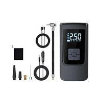 Pompe à air de voiture sans fil, compresseur d'air portable, gonfleur de pneu électrique, écran numérique LCD, moto, vélo (alimenté et filaire)