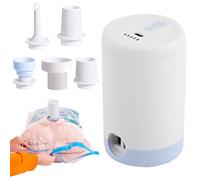 Pompe à air de Voyage - Mini Appareil électrique Portable | Aspiration gonfleur de Sac sous Vide - Pompe à vêtements et Linge de lit - Outil ménager Pratique à Double Usage
