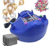 Pompe à air électrique, 1200 W, gonfleur à double buse avec minuterie/fonction quantitative, comprend 100 ballons, machine à remplir les ballons pour fêtes