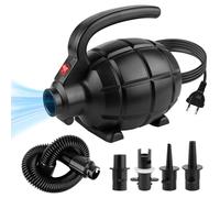 Pompe à air électrique 600 W - Pompe à air électrique avec 4 buses - Pompe électrique pour le gonflage - Pompe pour matelas - Piscine gonflable