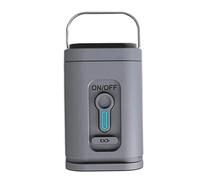 Pompe À Air Électrique avec Lumières, Mini Compresseur d'air sans Fil, Gonfleur/dégonfleur for Camping en Plein Gonflage Rapide(Gray)