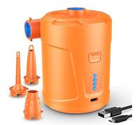 Pompe à air électrique, Batterie Rechargeable 5200 mAh, Gonfleur Matelas Gonflable avec 3 Buses d'air, Gonfleur Rapide pour Bateau Pneumatique/Matelas Pneumatique