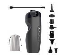 Pompe à air électrique de couleur noire, gonflage et dégonflage rapides avec double fonctionnalité pour voyage, usage domestique