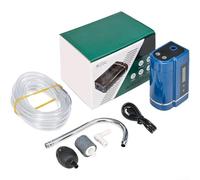 Pompe à air électrique filaire 3 en 1 avec pompage d'eau, tube de pierre à air, capacité de pomme de douche, pour la pêche, l'aquarium ou le camping (pêche 2200 mAh)