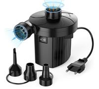 Pompe à air électrique Gonflable, 220-240 V, Pompe à air de Camping en Plein air avec 3 Buses, lit pneumatique, Bateau, Matelas pneumatique, canapé, Flotteur de Piscine