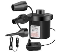 Pompe à Air Électrique Gonfleur Dégonfleur, Gonfleur 240V/50W,avec 3 Buses Pompe à Pagaies Haute Puissance pour Matelas Pneumatique, Matelas Gonflables, Pataugeoire,Anneau de Natation