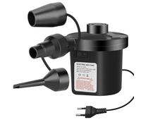 Jsdoin Pompe à Air Électrique, Gonfleur Matelas Gonflable, Gonfleur 220V AC/150W,Pompe Matelas Gonflable avec 3 Buses d'air pour Matelas Pneumatique, Pataugeoire,Anneau de Natation