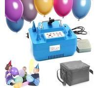 Pompe à air électrique - Gonfleur professionnel à double trou - Fonction de synchronisation et de mémoire - Gonflable en 3 secondes - Avec compteur de minuterie numérique - Double trou - Pour