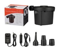 Pompe à air électrique - KZQ - 2 en 1 - 220 V-240 V / 12 V - 3 buses incluses - Idéale pour matelas et piscines