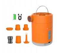 Pompe À Air Électrique Mini Pompe De Chargement Usb Haute Puissance Avec Tente Orange Lumineuse