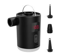 Pompe à air électrique - Pompe avec 4 buses pour pataugeoire pour enfants | Pompe de lit gonflable | Portable | Compresseurs rechargeables à gonflage rapide avec lampe LED pour camping, invités