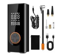 Pompe à air électrique portable 6000 mAh pour vélos, voiture, moto, compresseur sans fil, pompes portables pour pneus de voiture gonflables