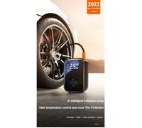 Pompe à Air Électrique Portable Sans Fil 12V Gonfleur de Pneus 150 PSI pour Voiture, Moto et Vélo Affichage Numérique