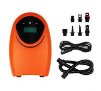 Pompe à air électrique pour planche à pagaie gonflable, sortie 20 psi, mode d'arrêt automatique, mode de dégonflage avec alimentation 12 V, support de voiture compact et portable, matériau EVA, orange